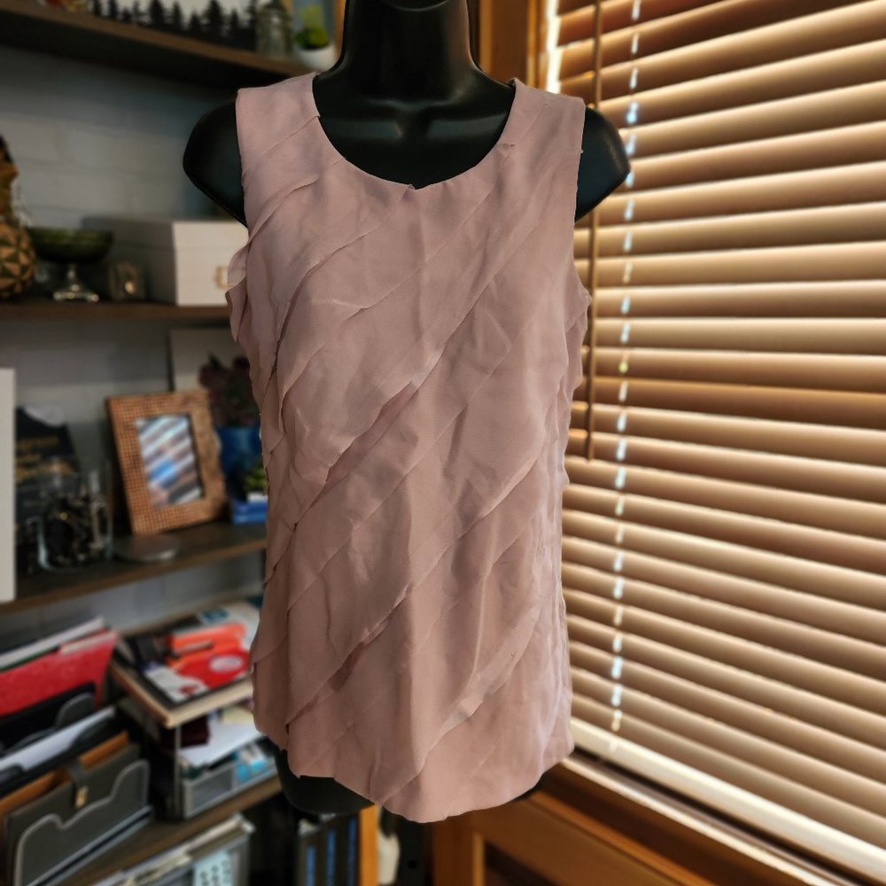 .Layered Ruffle Tank by Ann Taylor